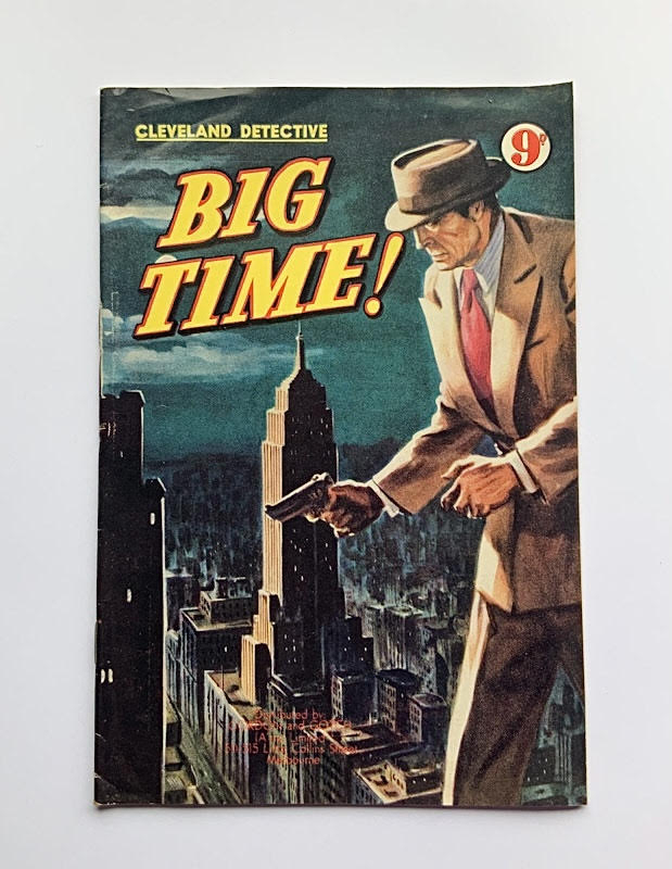 1950s Australian Big Time Cleveland Detective Paperback book